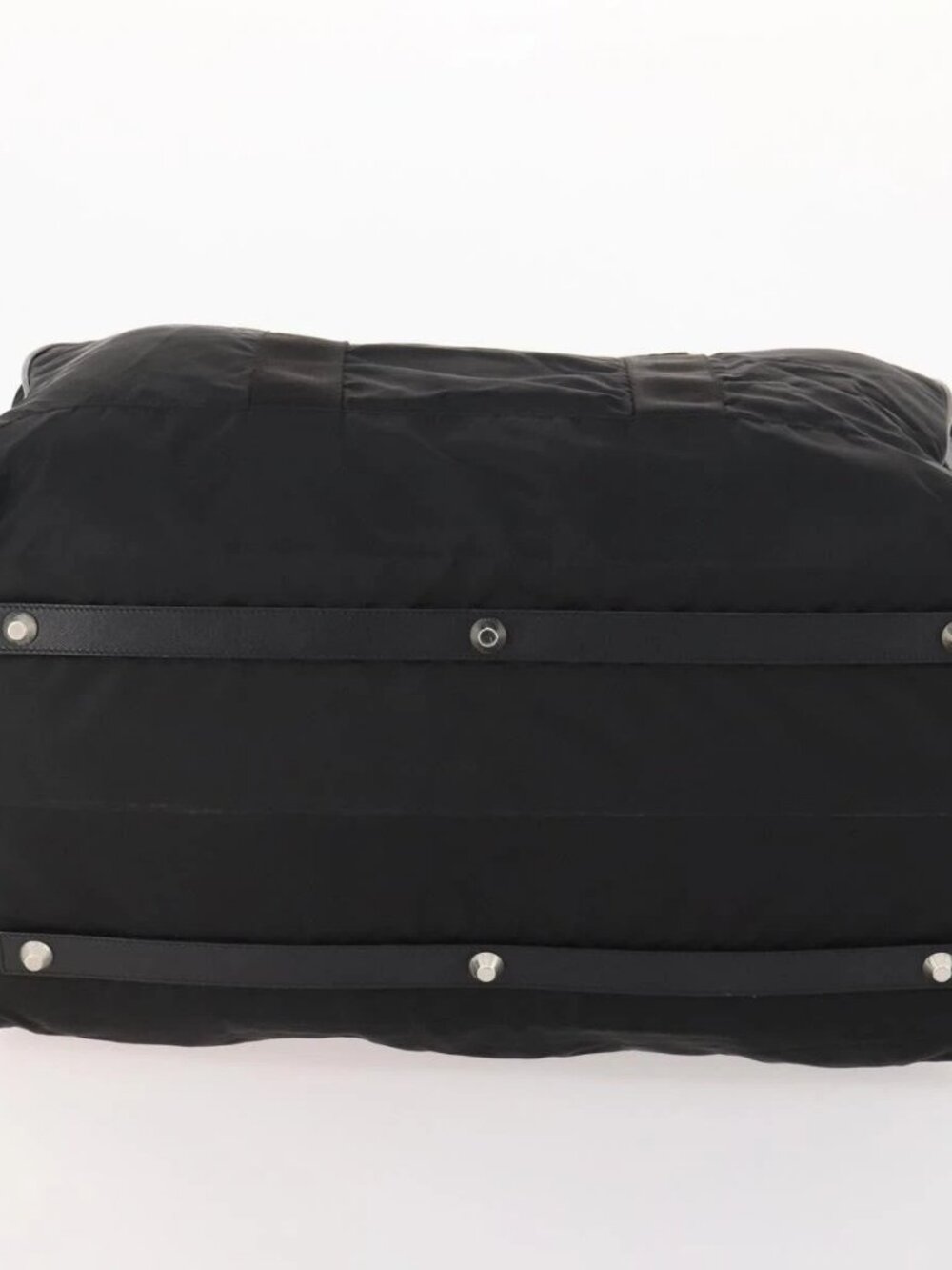 PRADA Boston Bag Nylon 2way Black Silver Auth ep13054 - Picture 7 of 16